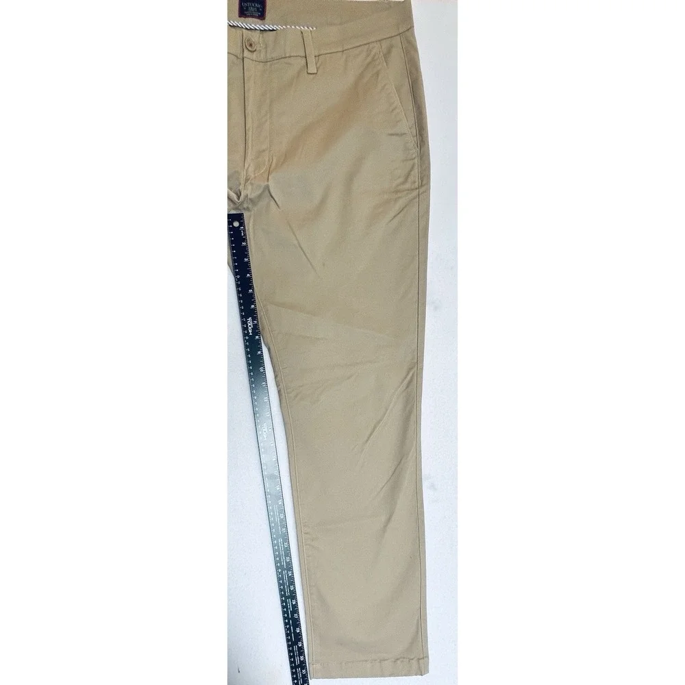 Untuckit‎ Mens Chino Pants Size 38x32 St. Clair Straight Leg Tan Cotton Blend